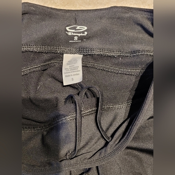 Champion size small black workout leggings joggers compression - Picture 8 of 9